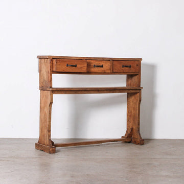 Vintage Indian 3 Drawer Console - Few and Far - Consoles & TV Units