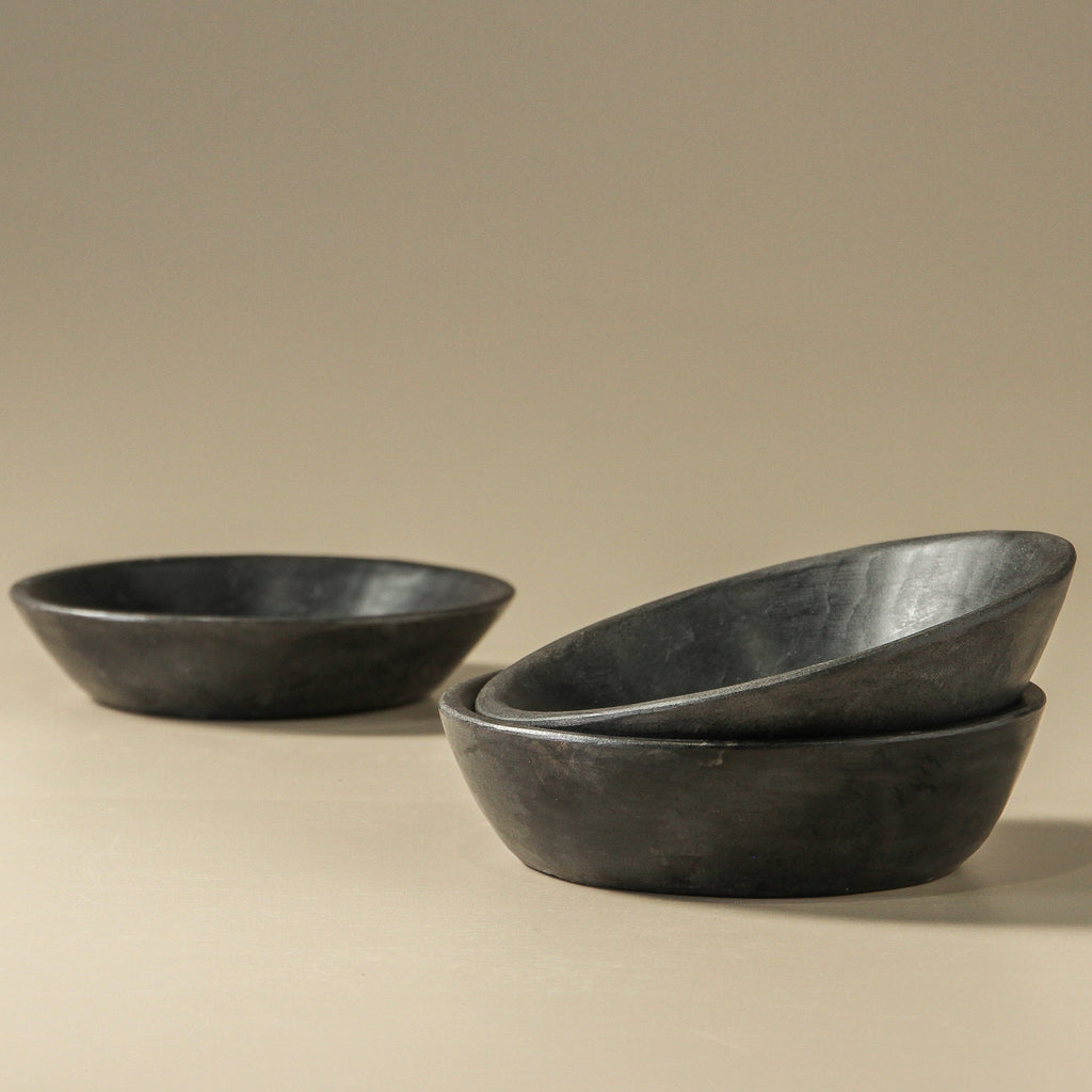 Vintage Indian Black Bowl - Few and Far - Decorative Bowls