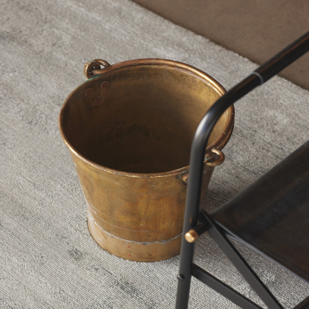 Vintage Indian Brass Bucket Large - Few and Far - Decorative Objects