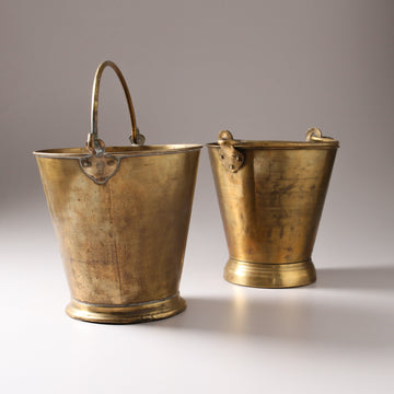 Vintage Indian Brass Bucket Large - Few and Far - Decorative Objects