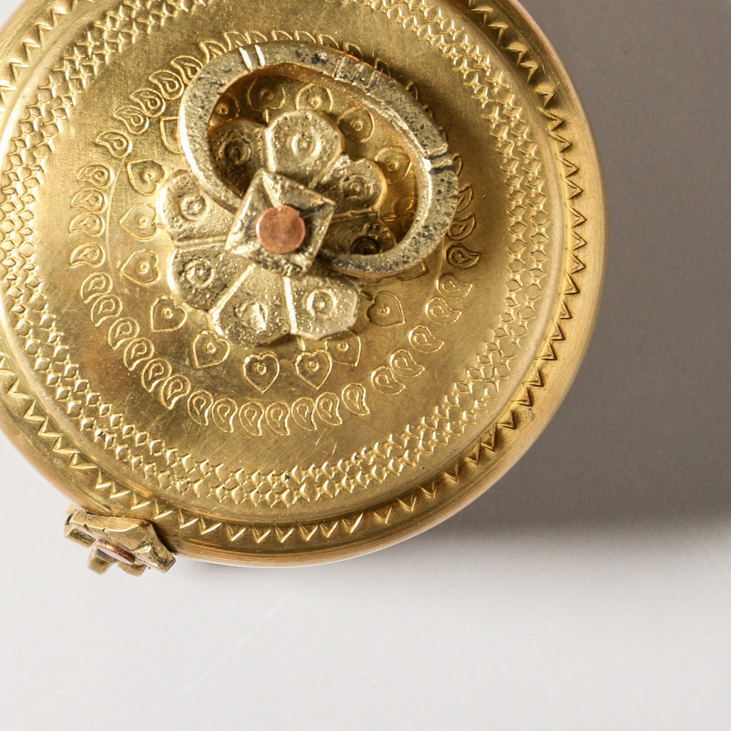 Vintage Indian Brass Chapati Box - Small - Few and Far - Decorative Objects