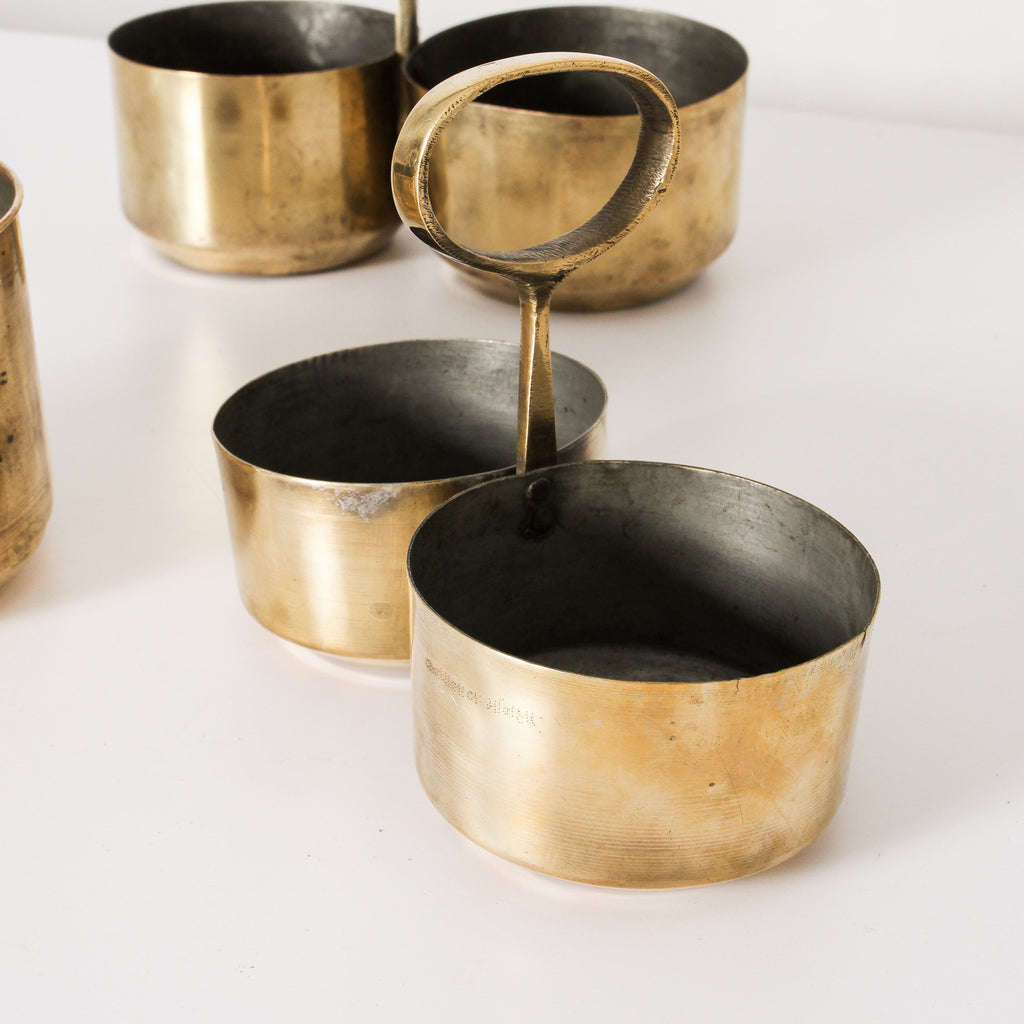Vintage Indian Brass Cooking Pot - Few and Far - Decorative Objects