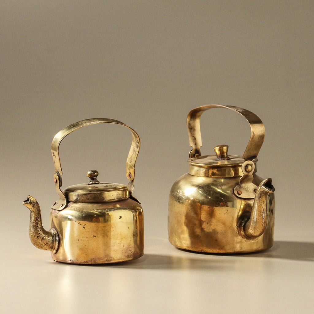Vintage Indian Brass Kettle - Few and Far - Decorative Objects