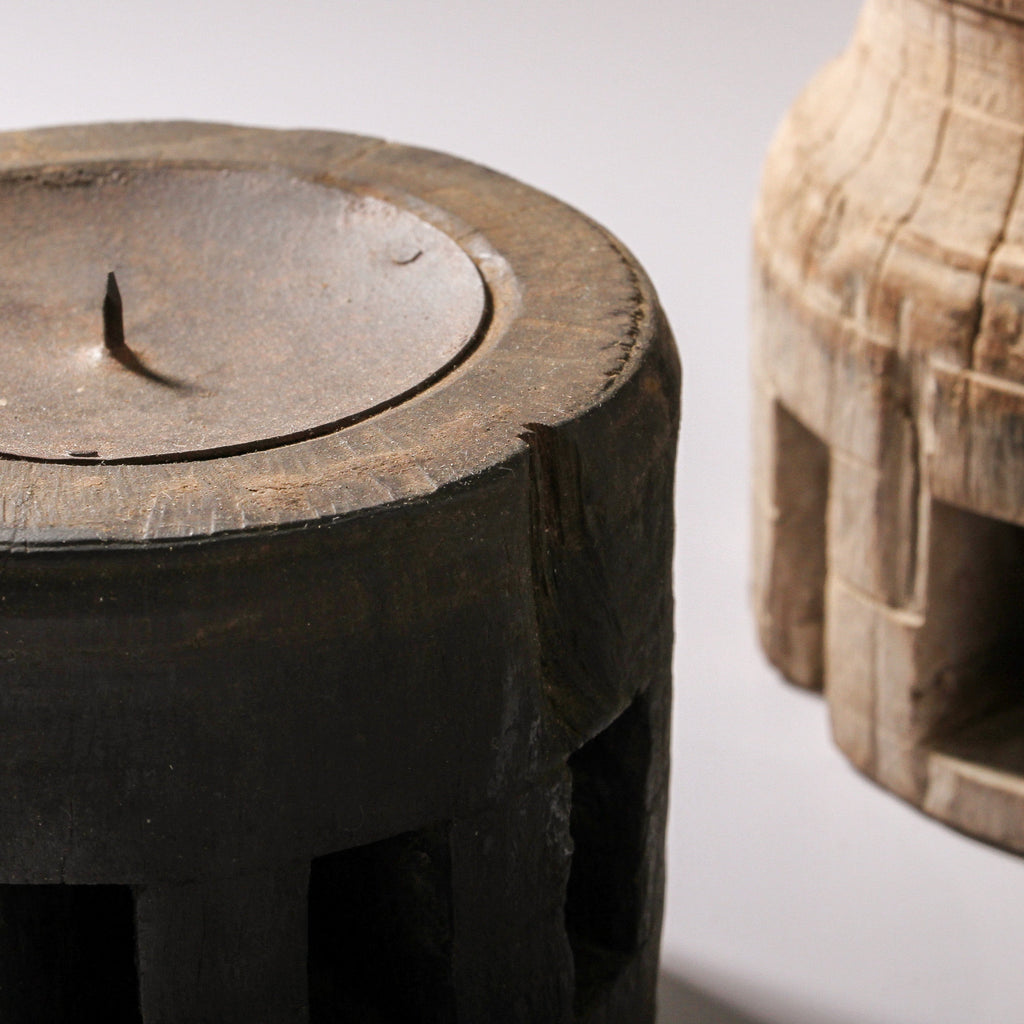 Vintage Indian Candlestand - Few and Far - Candlestands & Votives