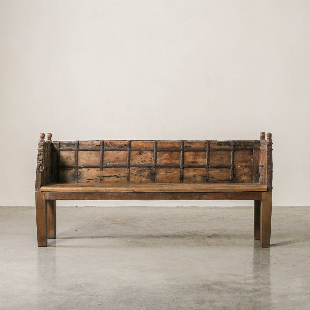 Vintage Indian Cart Bench - Few and Far - Benches