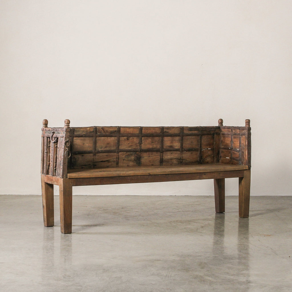 Vintage Indian Cart Bench - Few and Far - Benches