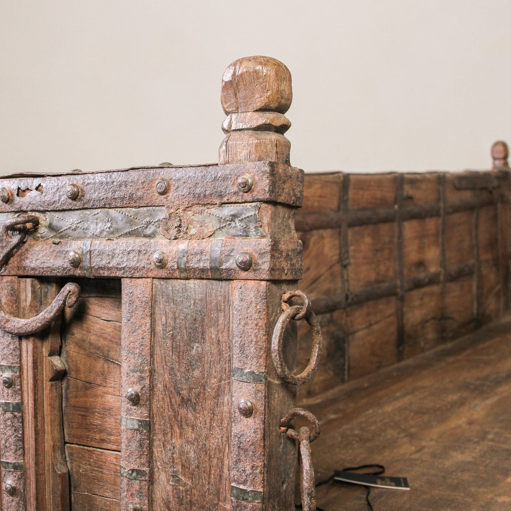 Vintage Indian Cart Bench - Few and Far - Benches