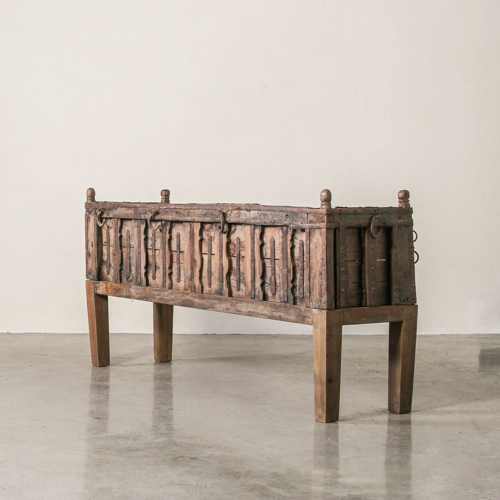 Vintage Indian Cart Bench - Few and Far - Benches
