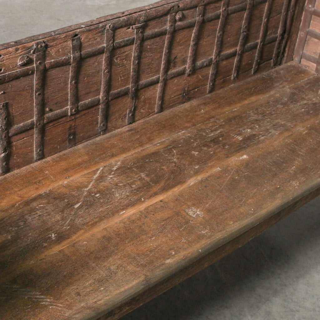 Vintage Indian Cart Bench - Few and Far - Benches