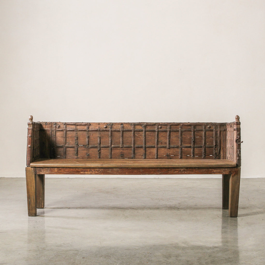 Vintage Indian Cart Bench - Few and Far - Benches