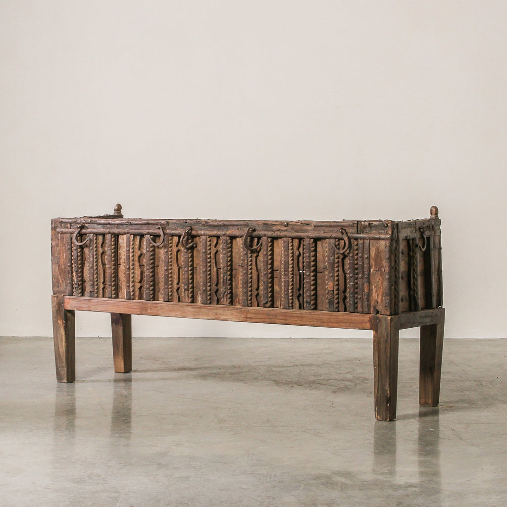 Vintage Indian Cart Bench - Few and Far - Benches
