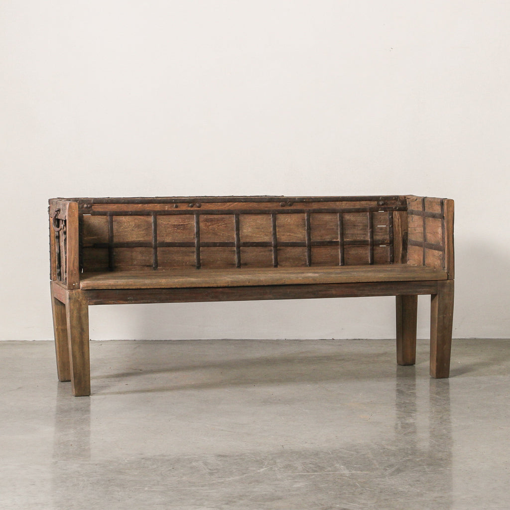 Vintage Indian Cart Bench - Few and Far - Benches