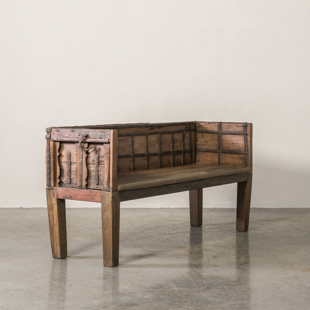 Vintage Indian Cart Bench - Few and Far - Benches
