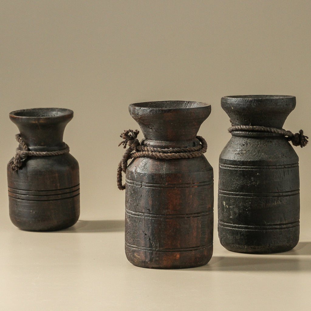 Vintage Indian Decorative Pot - Tall - Few and Far - Decorative Objects