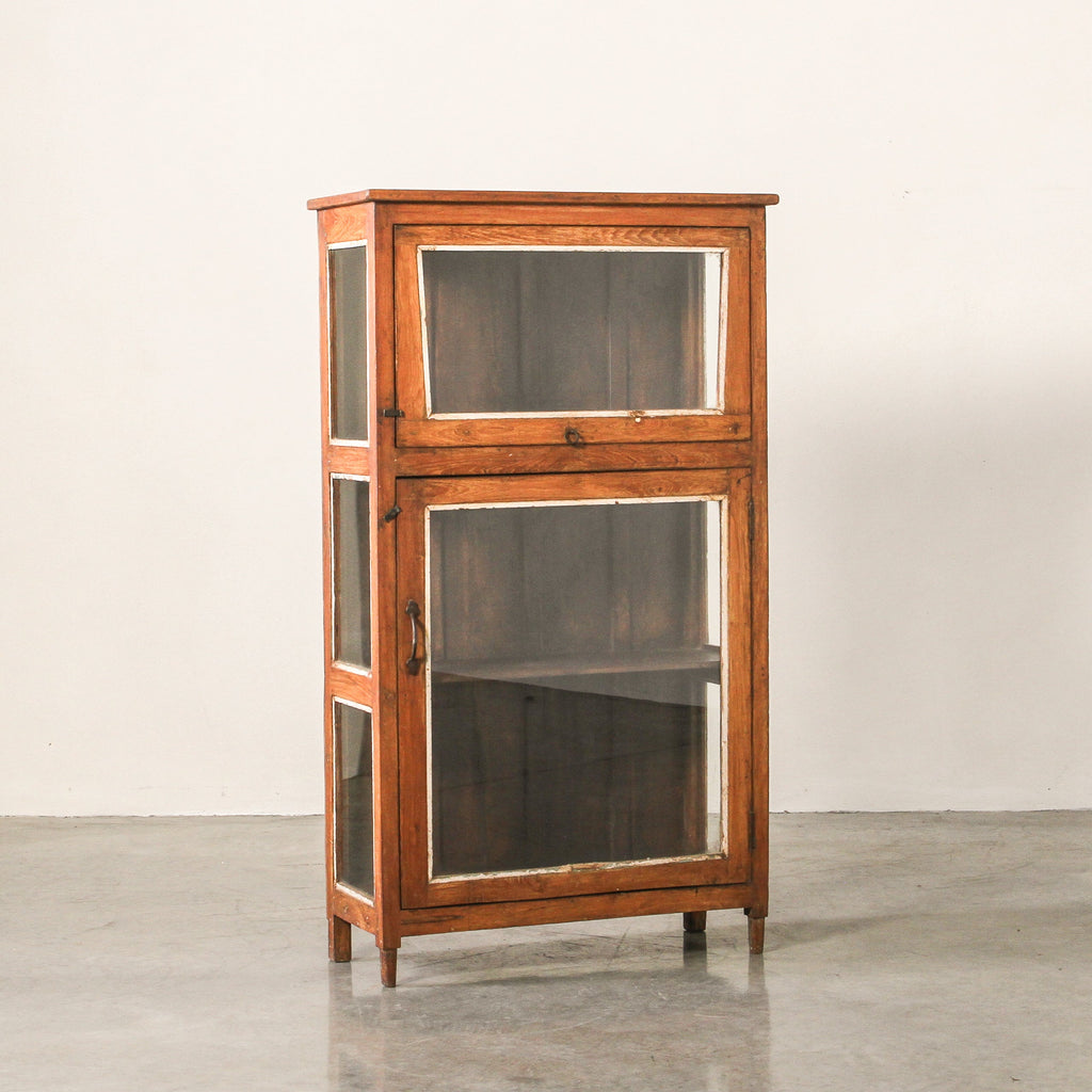 Vintage Indian Glass Almirah - Few and Far - Cabinets