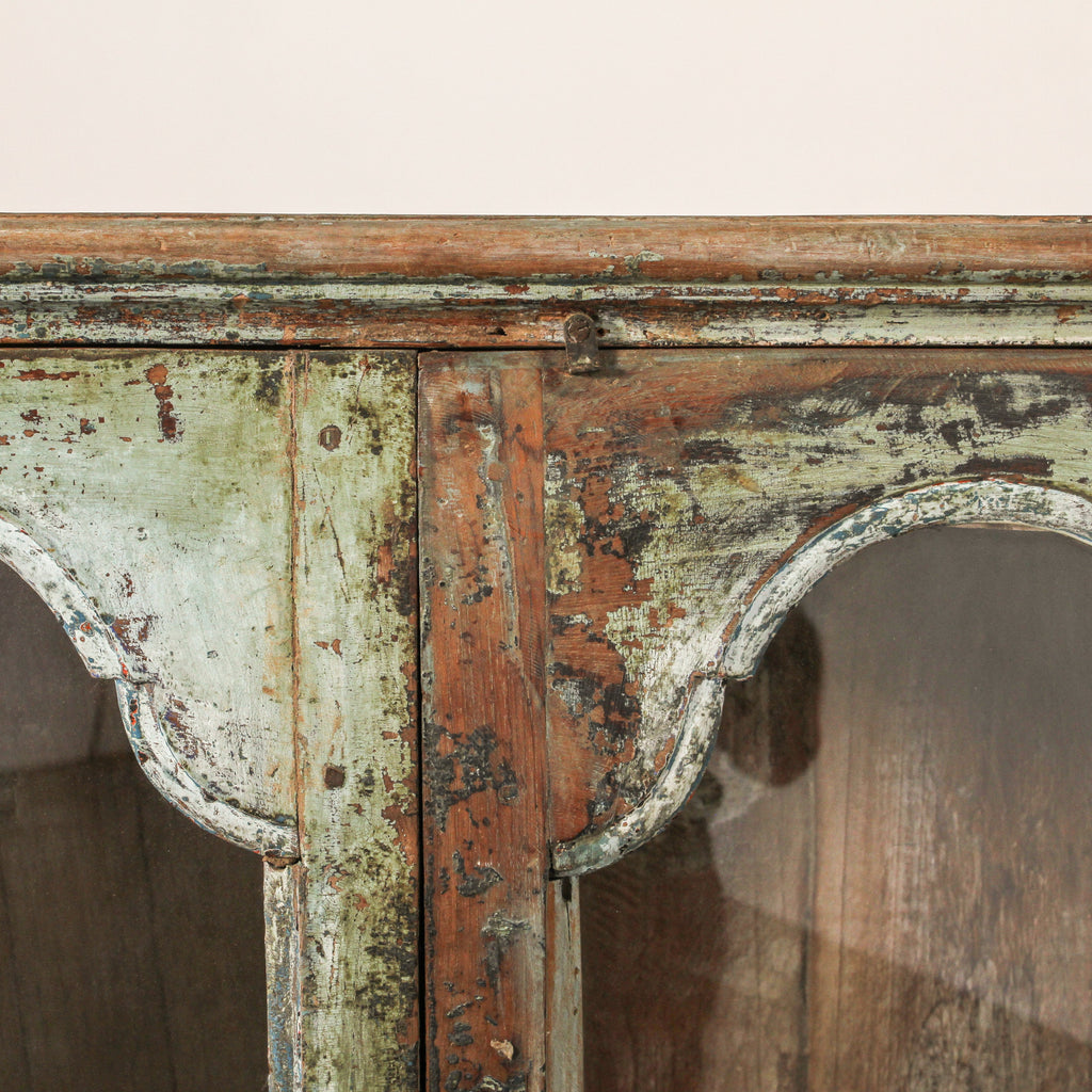 Vintage Indian Glass Almirah - Few and Far - Cabinets