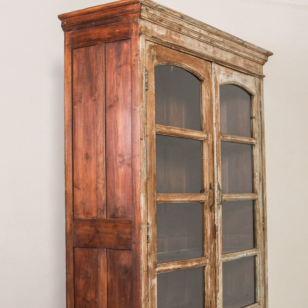 Vintage Indian Glass Almirah - Few and Far - Cabinets