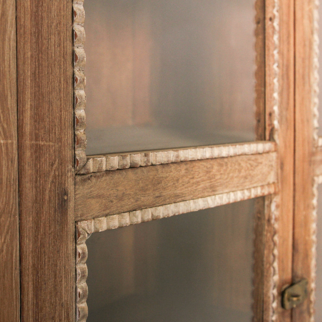 Vintage Indian Glass Almirah - Few and Far - Cabinets