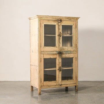 Vintage Indian Glass Almirah - Few and Far - Cabinets