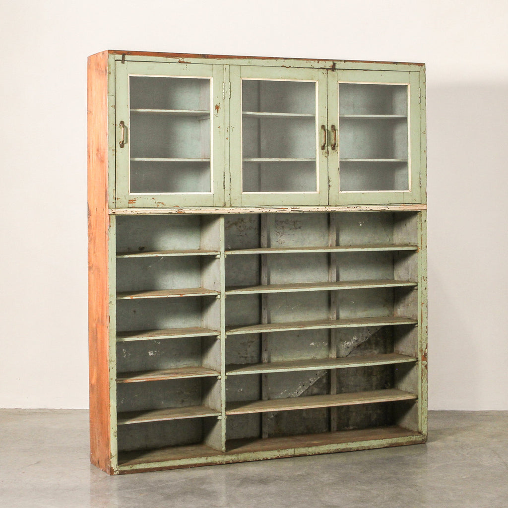 Vintage Indian Glass Almirah - Few and Far - Cabinets