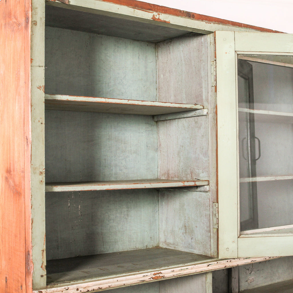 Vintage Indian Glass Almirah - Few and Far - Cabinets