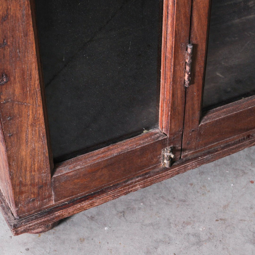Vintage Indian Glass Almirah - Few and Far - Cabinets