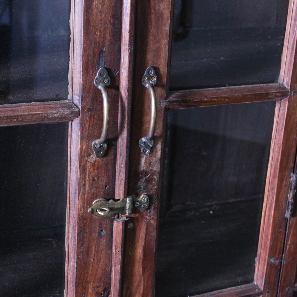 Vintage Indian Glass Almirah - Few and Far - Cabinets