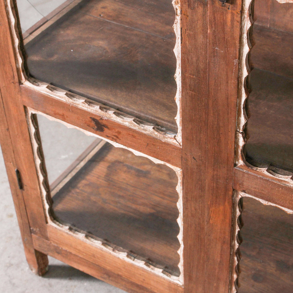 Vintage Indian Glass Almirah - Few and Far - Cabinets