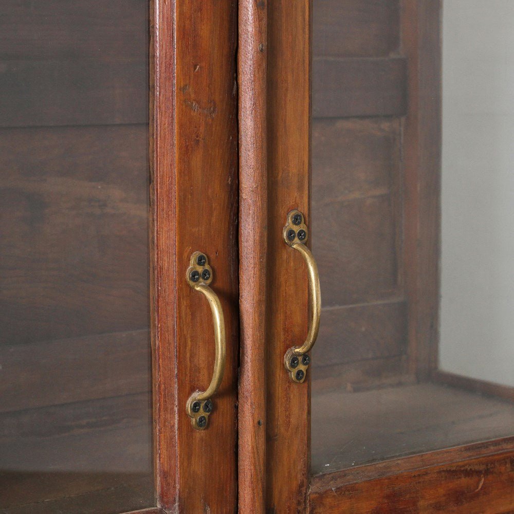 Vintage Indian Glass Almirah - Few and Far - Cabinets