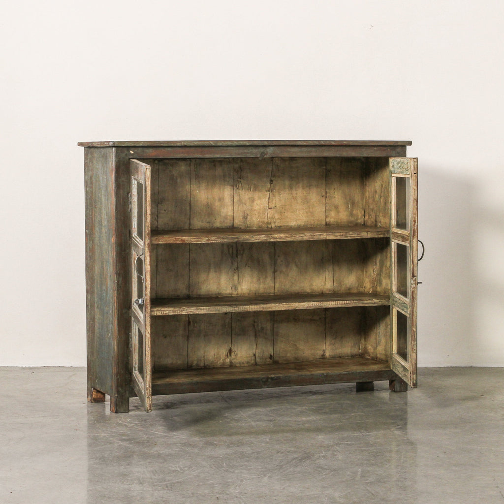 Vintage Indian Glass Cabinet - Few and Far - Cabinets