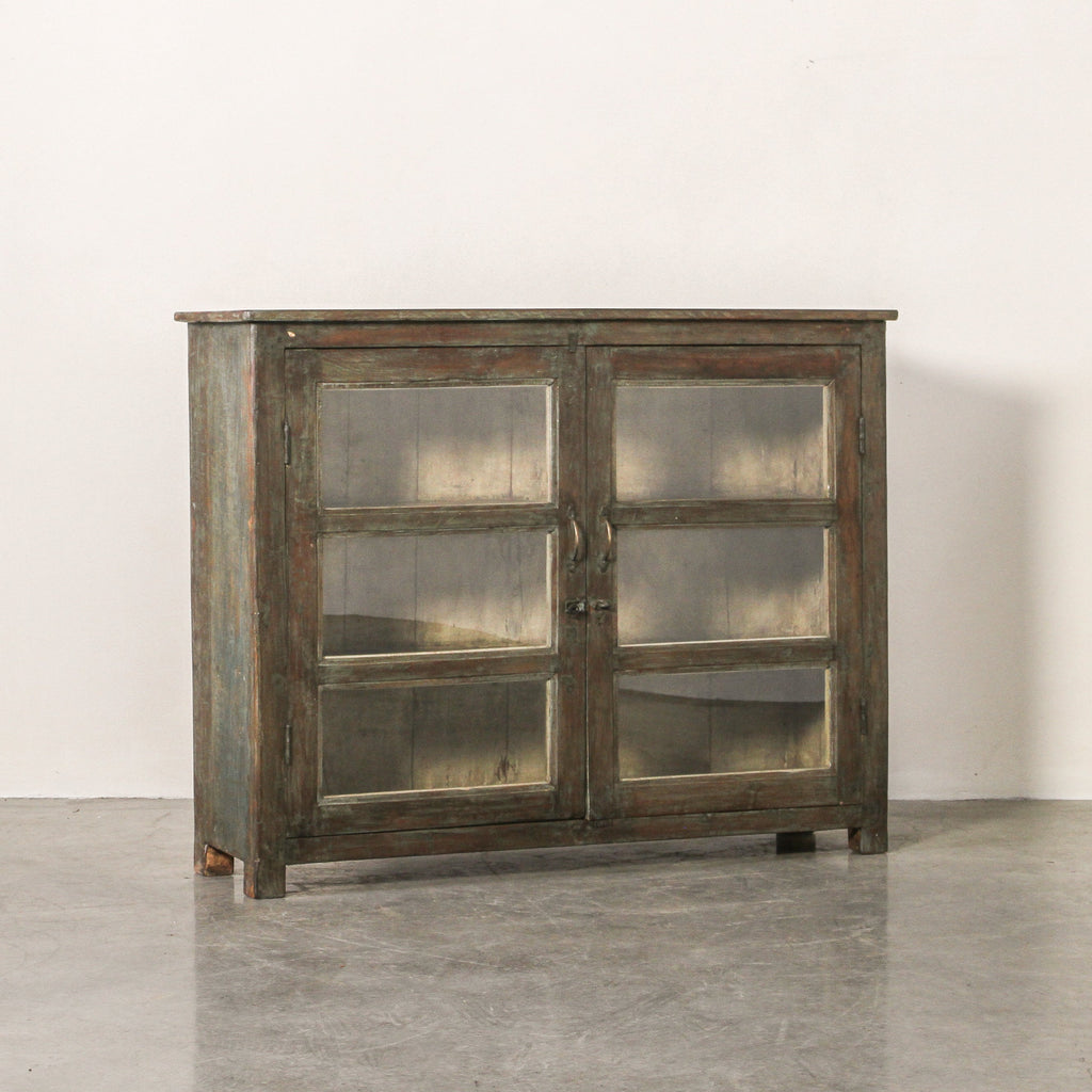 Vintage Indian Glass Cabinet - Few and Far - Cabinets