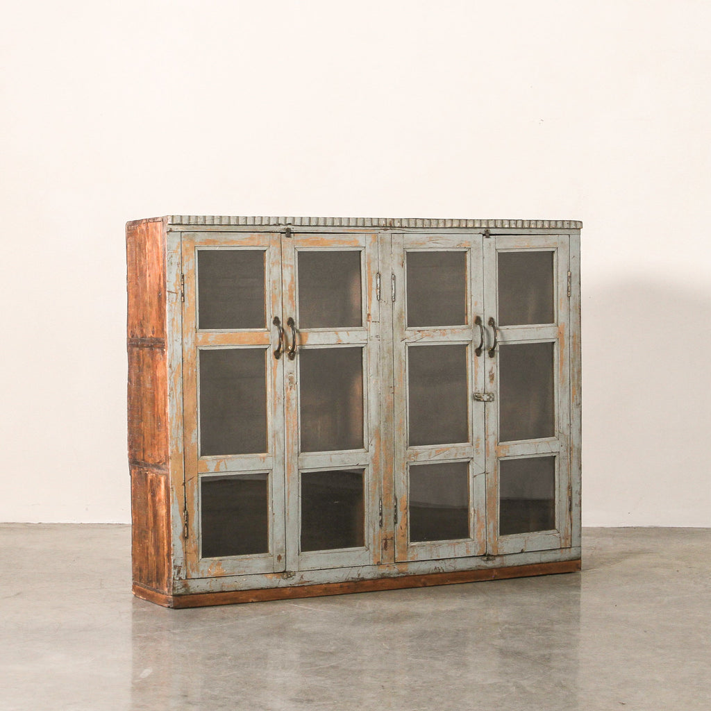 Vintage Indian Glass Cabinet - Few and Far - Cabinets
