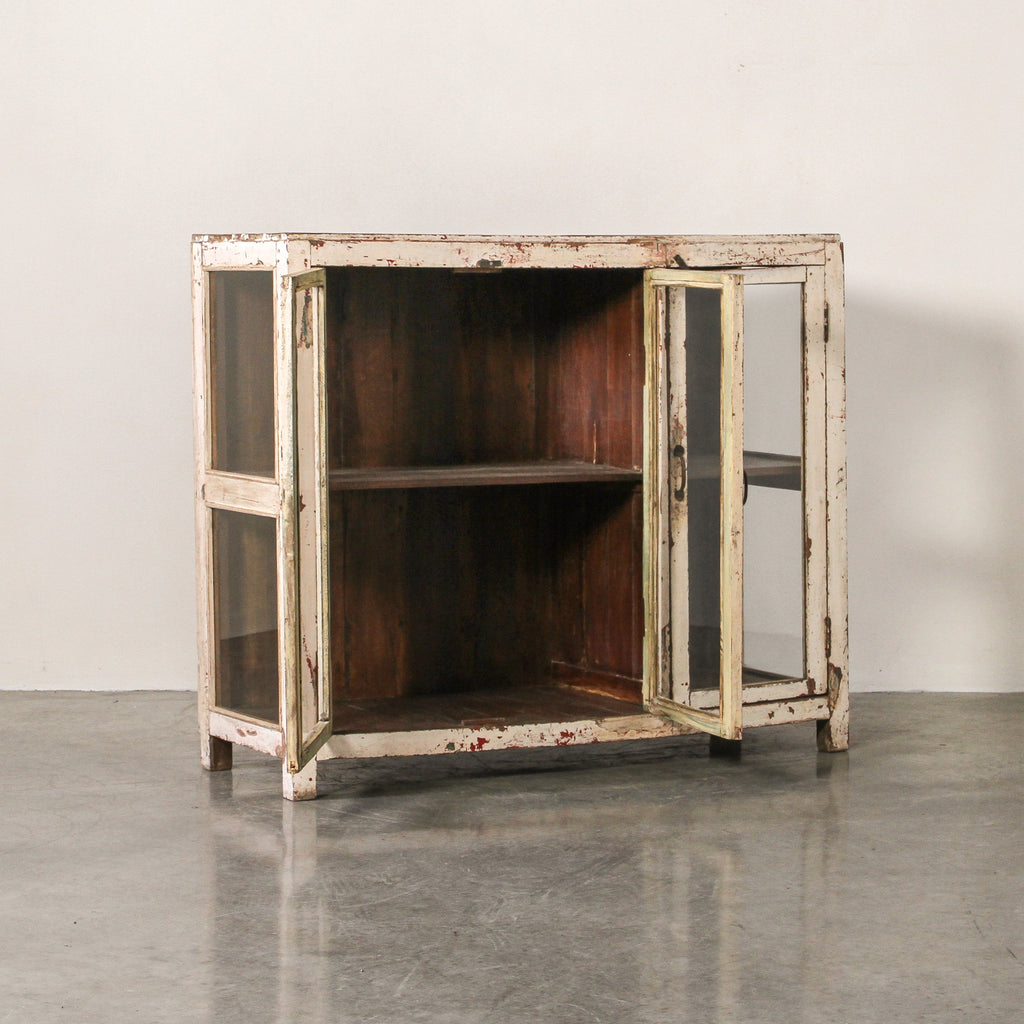 Vintage Indian Glass Cabinet - Few and Far - Cabinets