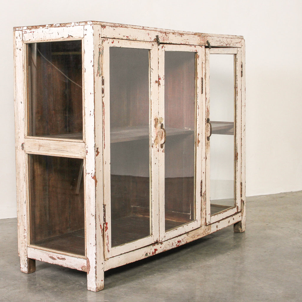 Vintage Indian Glass Cabinet - Few and Far - Cabinets