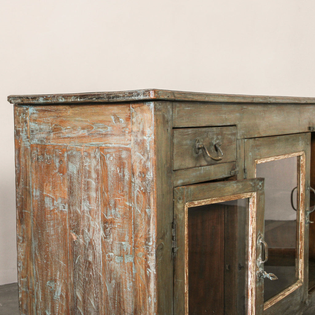 Vintage Indian Glass Cabinet - Few and Far - Cabinets