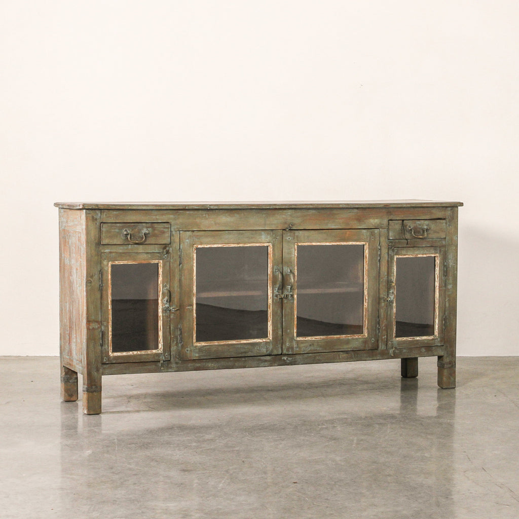 Vintage Indian Glass Cabinet - Few and Far - Cabinets