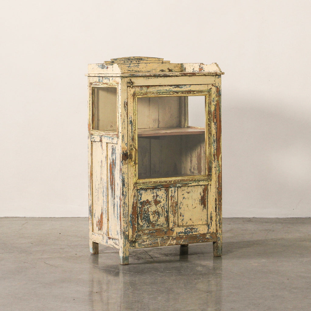 Vintage Indian Glass Cabinet - Few and Far - Cabinets