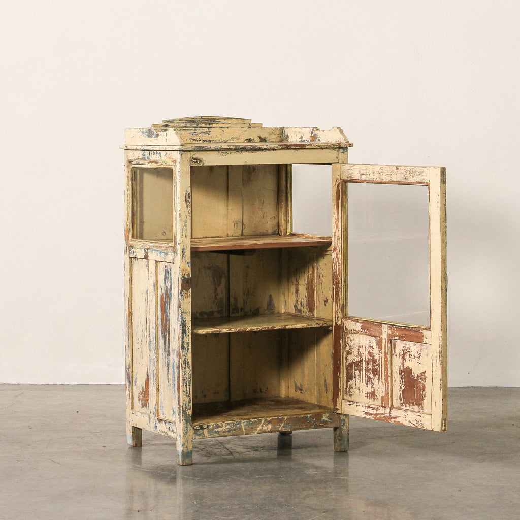 Vintage Indian Glass Cabinet - Few and Far - Cabinets