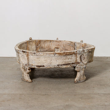 Vintage Indian Grinder Table - Few and Far - Coffee Tables