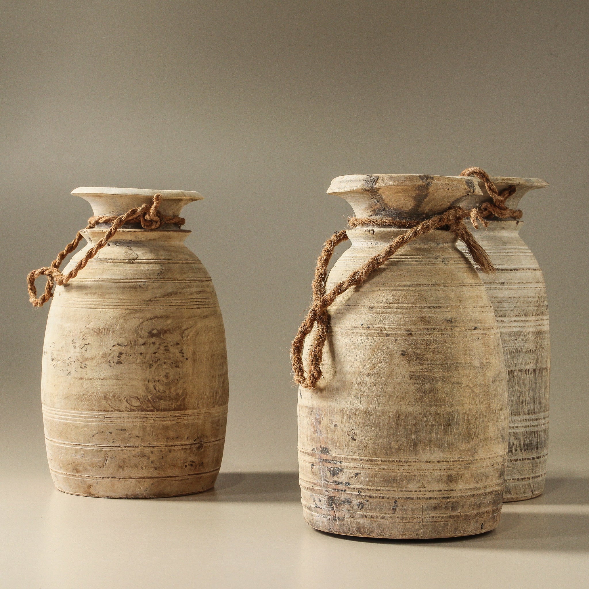 Vintage Indian Pot With Rope – Few and Far