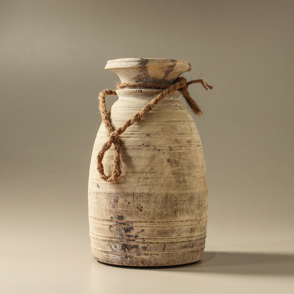 Vintage Indian Pot With Rope - Few and Far - Planters & Pots