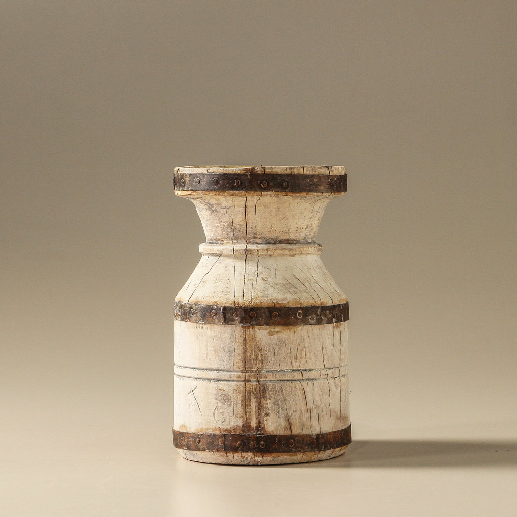 Vintage Indian Reclaimed Candlestand - Few and Far - Candlestands & Votives