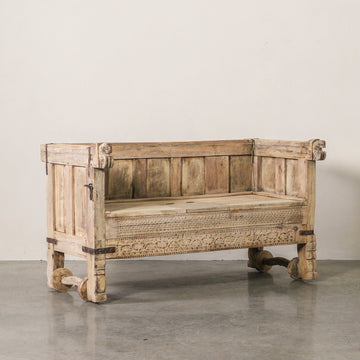 Vintage Indian Settee Box - Few and Far - Benches