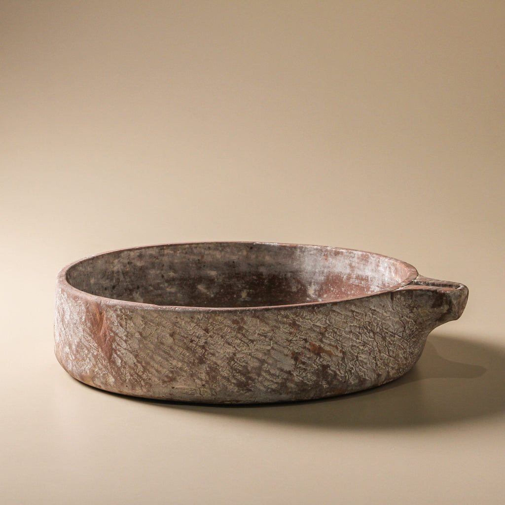 Vintage Indian Stone Kundi - Few and Far - Decorative Objects