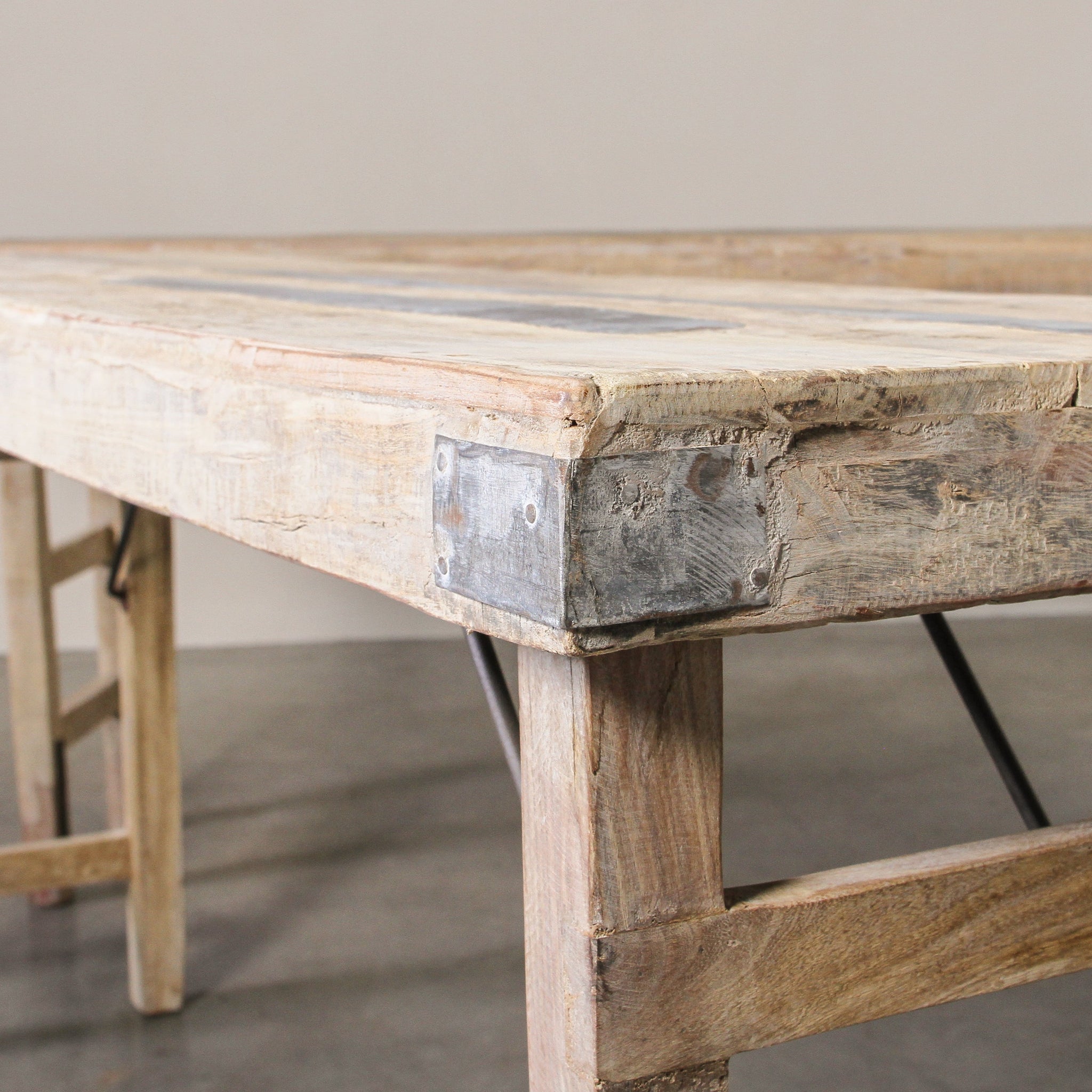 Vintage Indian Tent Table - Bleached – Few and Far