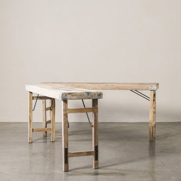 Vintage Indian Tent Table - Bleached - Few and Far - Consoles & TV Units