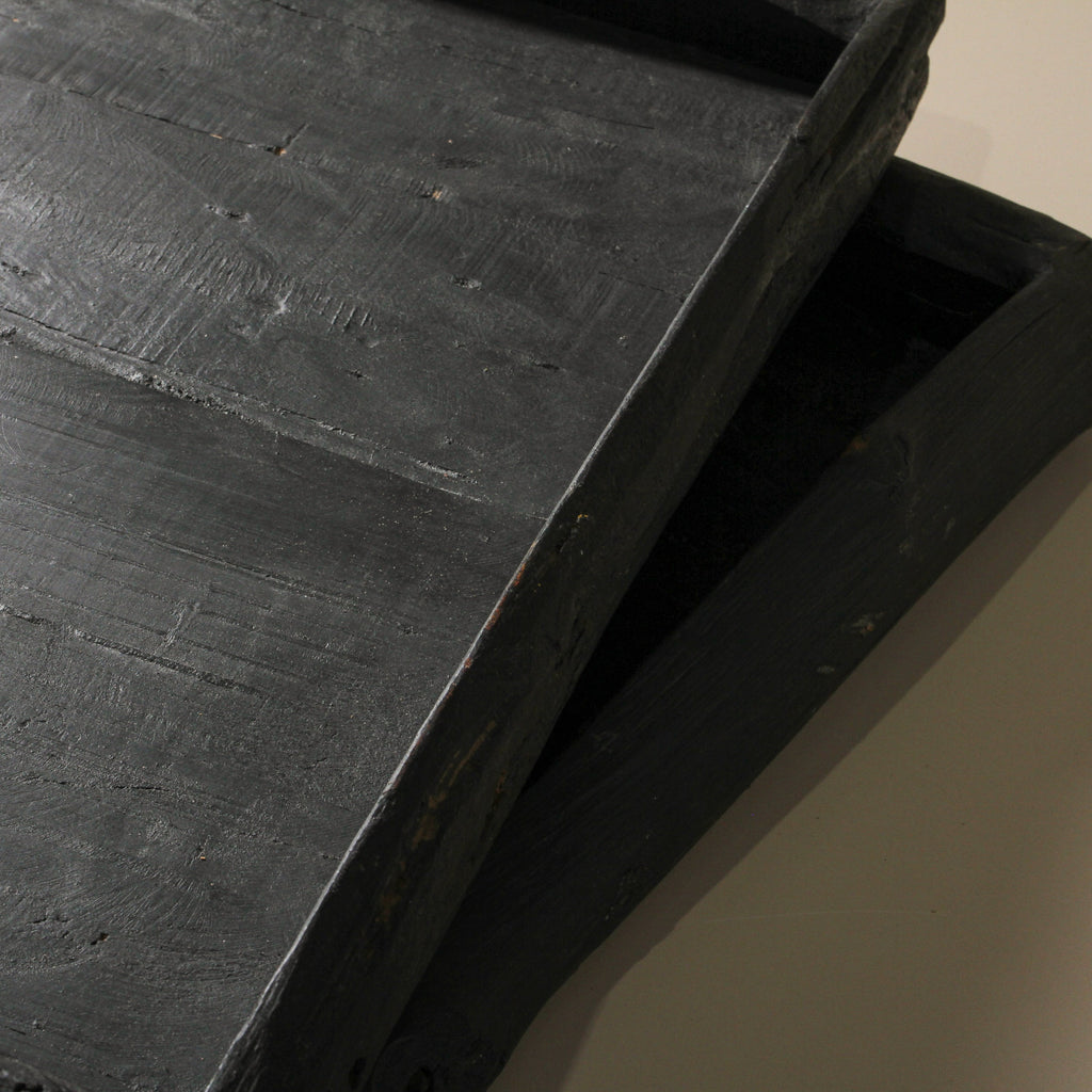 Vintage Indian Tray Black - Few and Far - Decorative Trays