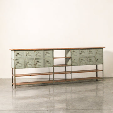 Vintage Indian Wooden and Iron Multi Door Console Table - Few and Far - Consoles & TV Units