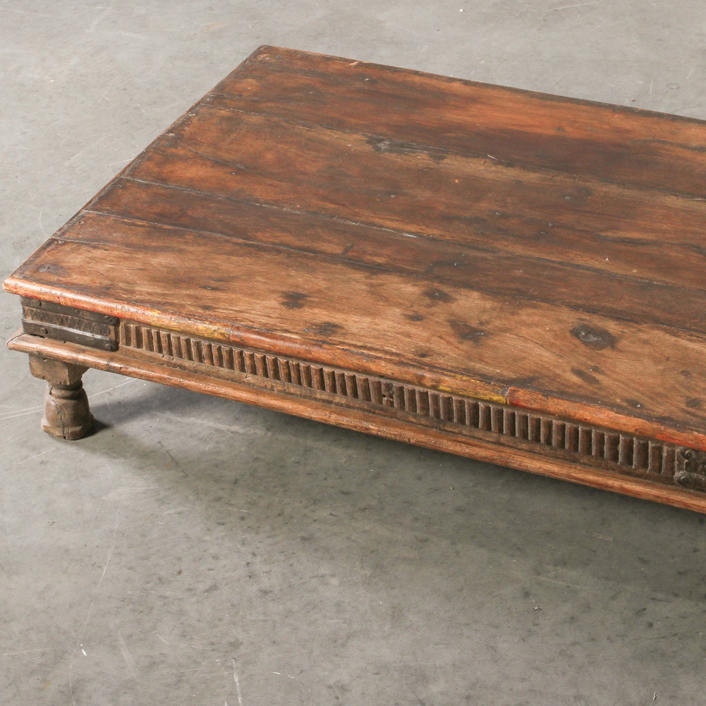 Vintage Indian Wooden Bajot - Few and Far - Decorative Objects