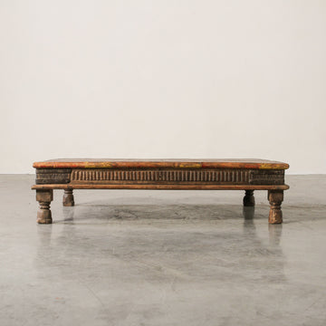 Vintage Indian Wooden Bajot - Few and Far - Decorative Objects